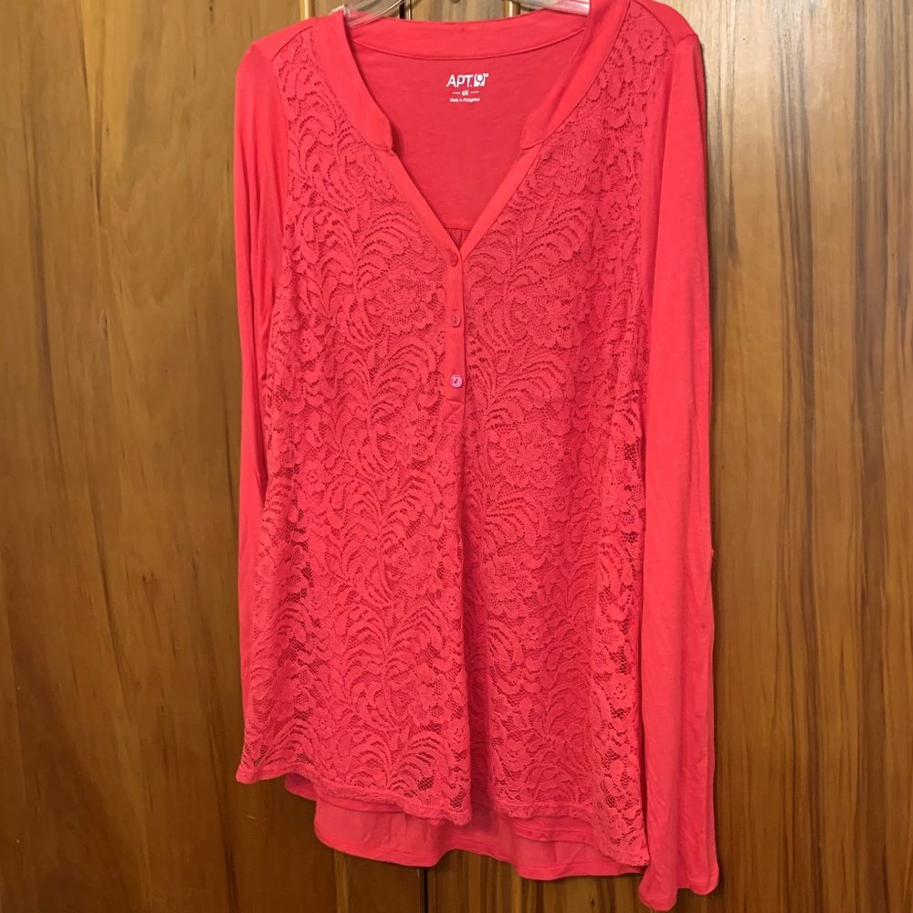 APT. 9 Coral Blouse